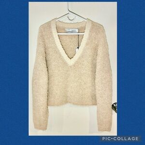 NWT IRO Yates Alpaca V-neck Sweater